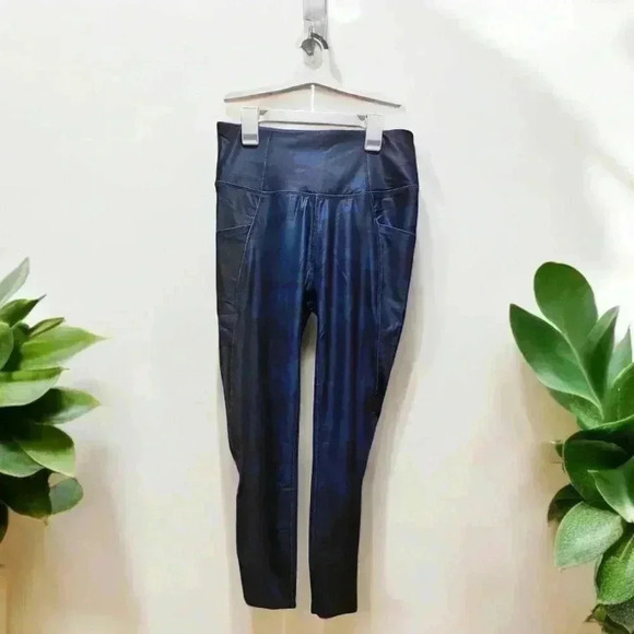 NEW Nine West Leggings Womens Medium Camouflage Stretch Active Yoga $68 - Picture 1 of 5